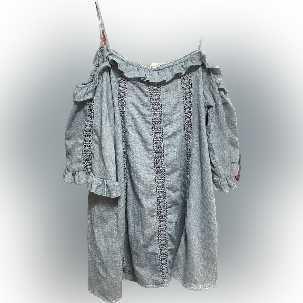 Mini Dress | L | Dusty Blue